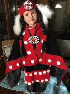 Porcelain Medicine Indian Doll from Traditions - Picture 1 of 5