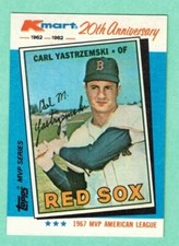 (1) CARL YASTRZEMSKI 1982 KMART BOSTON RED SOX  NM+ CARD (I3164)