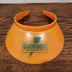 Vintage Gatorade Logo orange/grün Kunststoff Kopfbedeckung Visiere Einheitsgröße siehe Bilder - Bild 1 von 9