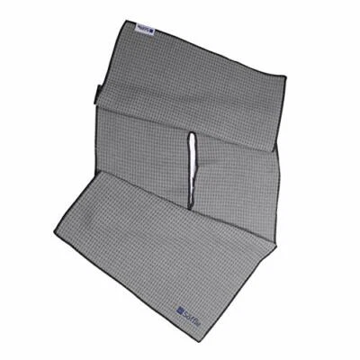 Soffle Waffle Players Golf Towel | Caddy Size 18” x 40” with Center Cut | Mic... - Image 1 of 4