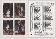 2005-06 Bazooka 4-on-1 Stickers Joe Smith Andres Nocioni Josh Howard Kyle Korver