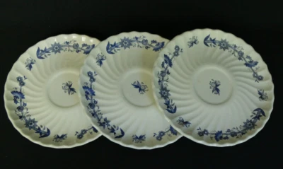 3 Royal Meadow Blue SAUCER s (Set of THREE) Blue Onion - Image 1 of 3