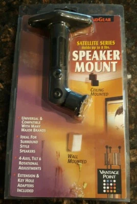 Vantage Point SATS-B Universal Satellite Speaker Mount - Black - Image 1 of 2