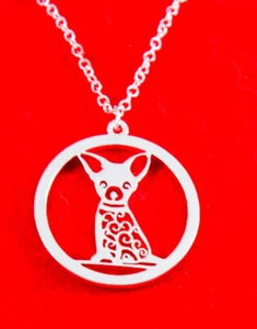 Halskette, Anhänger - Silber Hund Schmuck Chihuahua 2019 - Bild 1 von 5