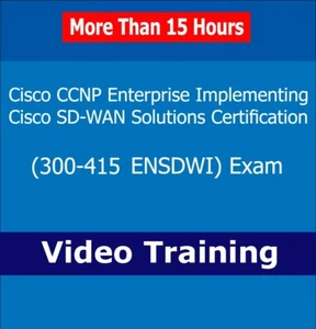 Cours de formation vidéo examen de certification Cisco CCNP Enterprise 300-415 ENSDWI - Photo 1/1