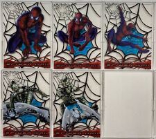 2002 Spider-Man Movie Web-Shooter Clear Card Chase Card Set C1-C5 Topps