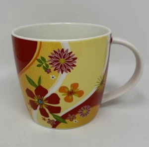 Starbucks - Red Yellow Swirl Floral Ceramic 15 oz Mug - 2007 - Picture 1 of 6