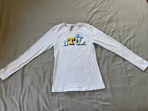 Vintage Y2K Stussy Langarm T-Shirt Damen Medium Made In USA Weiß - Bild 1 von 16