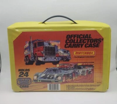 Vintage 1983 Matchbox Official Collectors Carry Case Yellow  - Image 1 of 4