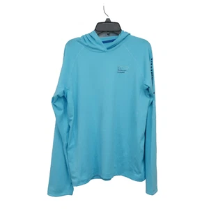 Vineyard Vines Girls Blue Burgee Pullover Whale Performance Hoodie Size L (16) - Picture 1 of 6