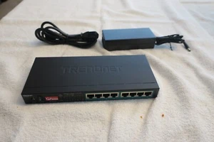 TRENDnet 8-Port Gigabit Long Range Poe+ Switch; TPE-LG80 65W Poe Budget - Picture 1 of 4