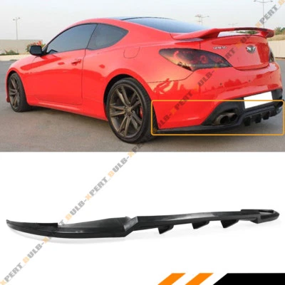 FOR 2010-16 HYUNDAI GENESIS COUPE WALKER STYLE REAR BUMPER LIP SPOILER DIFFUSER - Image 1 of 4