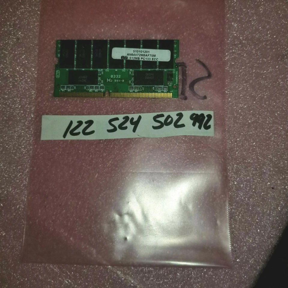 AN64V72M8AF75M  512MB SDRAM  PC133 144PIN SODIMM 32X8  18CHIPS  ECC  32X8  - Image 1 of 1