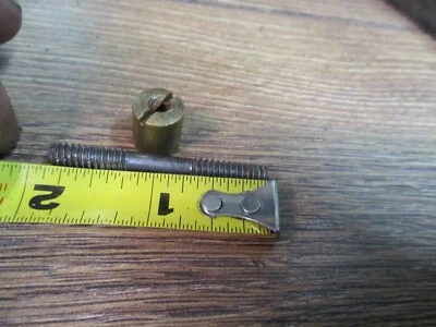 DEFIANCE C742 14" Plano PERILLA DELANTERA PERNO 1 3/4" Y LATÓN Tuerca Parte Herramienta  Foto 1 de 4