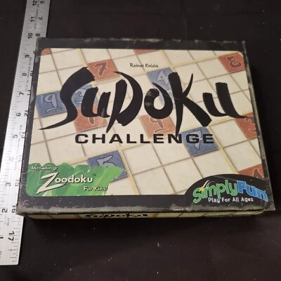 Sudoku Challenge Board Game Zoodoku For Kids Simplyfun Complete Numbers Game - Image 1 of 4