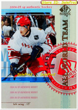 UD SP AUTHENTIC 2004 ILYA KOVALCHUK NHL ATLANTA THRASHERS ALL WORLD TEAM #101