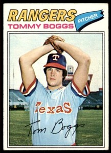 1977 TOPPS TOMMY BOGGS. TEXAS RANGERS #328