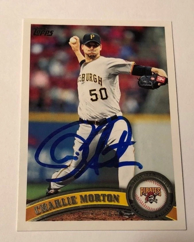 CHARLIE MORTON SIGNED 2011 TOPPS CARD AUTO  - Image 1 of 1