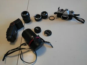 Fotocamera Fujica STX-1 35mm obiettivo 50mm tele.-135mm Duplicatore di focale 2x - Foto 1 di 8