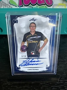 2023 Leaf PBA Premier Edition Chris Barnes AUTO Blue 3/15 #BA-CB1 - Picture 1 of 2