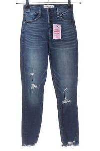 ABERCROMBIE & FITCH High Waist Jeans Damen Gr. DE 34 blau Casual-Look