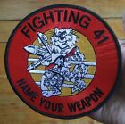 Black Aces TOMCAT ~ Name Your Weapon ~ FIGHTING 41 VF-41 ~ Navy Military Patch