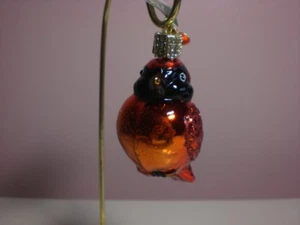 Old World Christmas "Miniature Cardinal" Glass Ornament - Picture 1 of 3