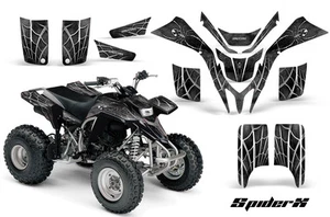 YAMAHA BLASTER YFS 200 GRAPHICS KIT CREATORX DECALS STICKERS SPIDERX SILVER - Picture 1 of 1