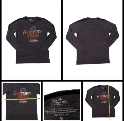 2018 Boston Red Sox World Series Champions Long Sleeve T-shirt Majestic Mens M - Image 1 of 4