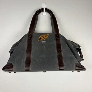 Links & Kings Golftasche Canvas Leder Seesack blau braun Reise Sport - Bild 1 von 11