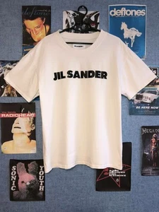 Jil Sander Plus Front Logo Cotton Tee White Size Large Oversized - Picture 1 of 8