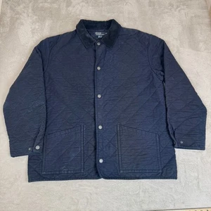 Chaqueta de Granero Acolchada Polo Ralph Lauren Vintage Años 90 Para Hombre XL Azul Usada Retro - Imagen 1 de 7