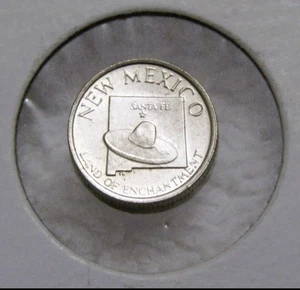 New Mexico Yucca Sterlingsilber Mini Medaille - Bild 1 von 7