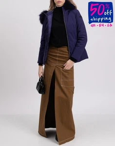 RRP €465 RRD ROBERTO RICCI DESIGNS Down Jacket US6 IT42 S Waterproof Raccoon Fur - Picture 1 of 12