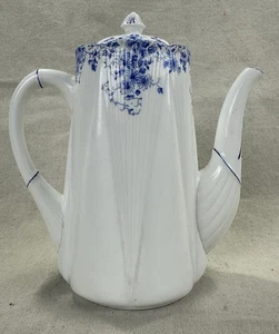 Vintage Shelley England Coffee Pot Dainty Blue - Picture 1 of 8