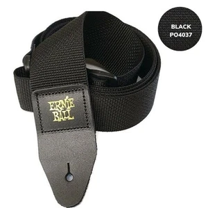 SCHWARZES GITARRENBAND/BASSBAND MIT Lederenden 4037 ERNIE BALL POLYPRO 2"" breit - Bild 1 von 6