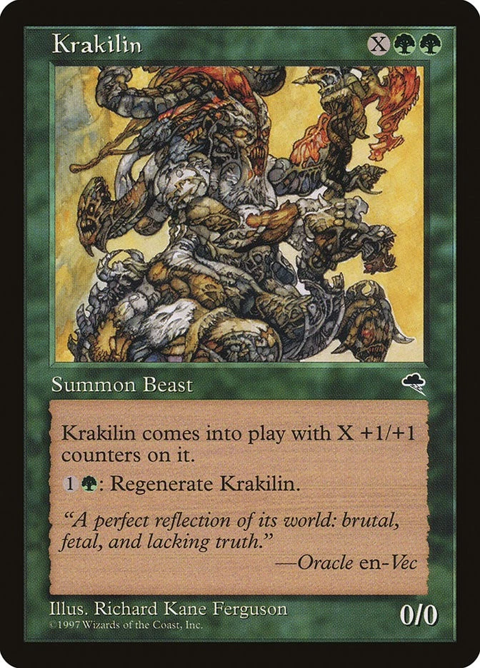 MTG Magic the Gathering Krakilin (235/350) Tempest LP - Image 1 of 1