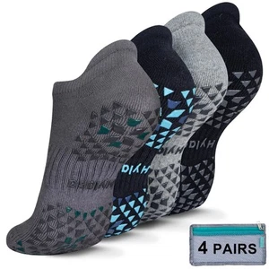 Calze Antiscivolo Unisex con Cuscino Cuscino per Pilates Yoga Barre Casa Ospedale B... - Foto 1 di 6