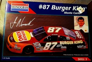 1995 Monogram Joe Nemechek #87 Burger King 1:24 model kit sealed Monte Carlo - Picture 1 of 6