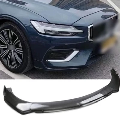 For Volvo S40 S60 S70 S80 Carbon Look BLK Front Bumper Lip Spoiler Splitter Kit Foto 1 de 4