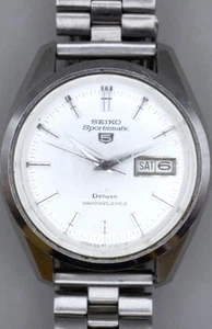 Seiko sportsmatic 7619-9060 Day Date Automatic Mens Watch Authentic Working - Picture 1 of 7