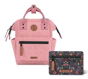 CABAIA Adventurer Recycled Velvet Backpack S Rucksack Gold Coast rosa Neu - Bild 1 von 7