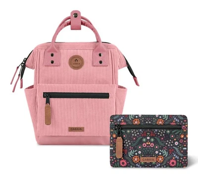 CABAIA Adventurer Recycled Velvet Backpack S Rucksack Gold Coast rosa Neu - Bild 1 von 4