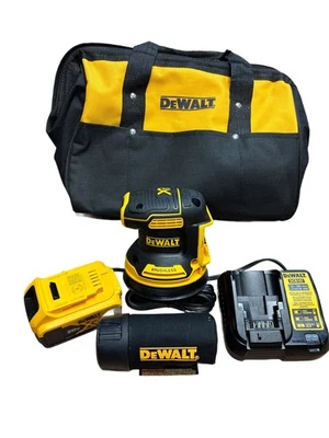 20V MAX XR sin escobillas 5 pulgadas Lijadora orbital aleatoria con batería de 20 V cargador de 5,0 Ah Foto 1 de 4