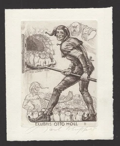 31)Nr.090,EXLIBRIS, Karl Blossfeld, C3 - signiert - Imagen 1 de 1