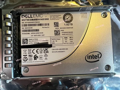 Intel D3-S4520 Dell EMC 0VYYW8 VYYW81.92TB 2.5" 6Gbps SATA SSD Drive W/ TRAY - Image 1 of 3