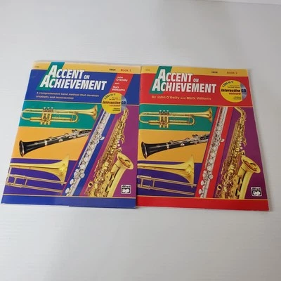 Accent On Achievement 2 Book Set Oboe Songbook Sheet Music Lessons With Cds - Image 1 of 4