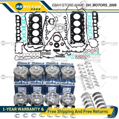 Engine Rebuild Overhaul Pistons Bearing Kit for Porsche Cayenne Turbo 4.5T M48 - Image 1 of 4