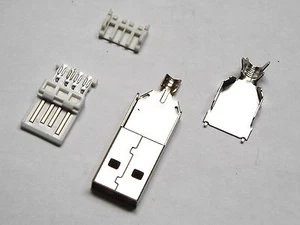 CONNETTORE USB-A 4 POLI VOLANTE A SALDARE - Picture 1 of 1