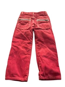 Mini Boden Boys 4Y 4 Corduroy Straight Leg Pants Adjustable Waist Flannel Lined - Picture 1 of 5